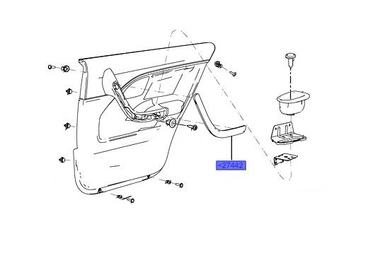 GENUINE FORD FALCON BA BF ARMREST HAND